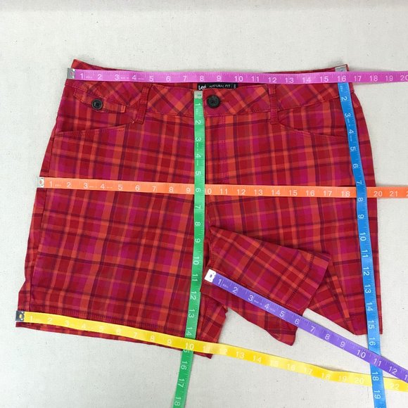 Lee Red Plaid Shorts - Picture 15 of 16